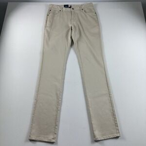 JOHNNIE-O Terry Casual 5 Pocket Pants Jeans Men's 30x34 Stretch Stone Beige $178